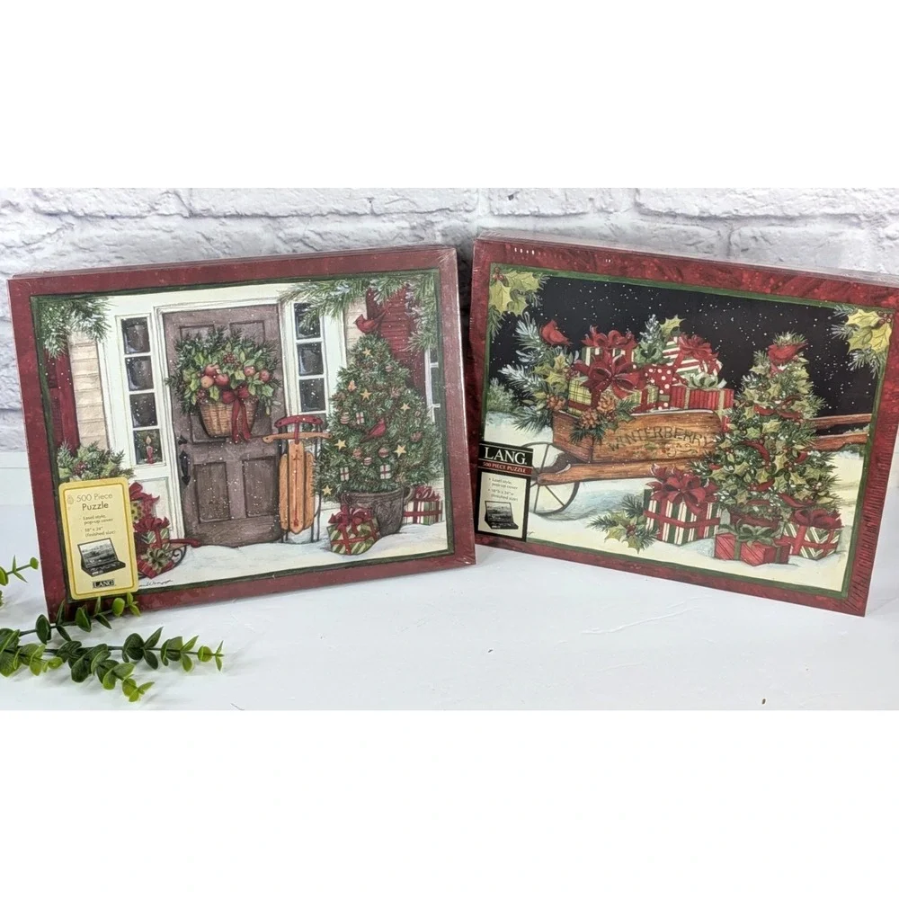 SEALED NEW LOT 2🎄2011 Holiday‎ Ralph Lauren Christmas Vibe 500pc. Jigsaw Puzzle